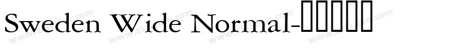 Sweden Wide Normal字体转换